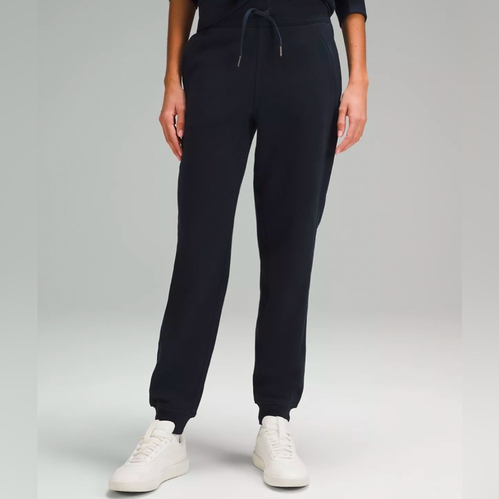 Black Scuba High-Rise Jogger Full Length